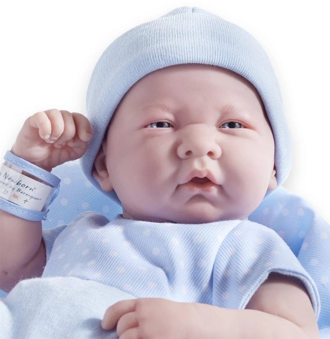 Original Handcrafted in Spain La Newborn Boutique Real Boy Baby Doll-Blue Outfit 9 Pcs Set