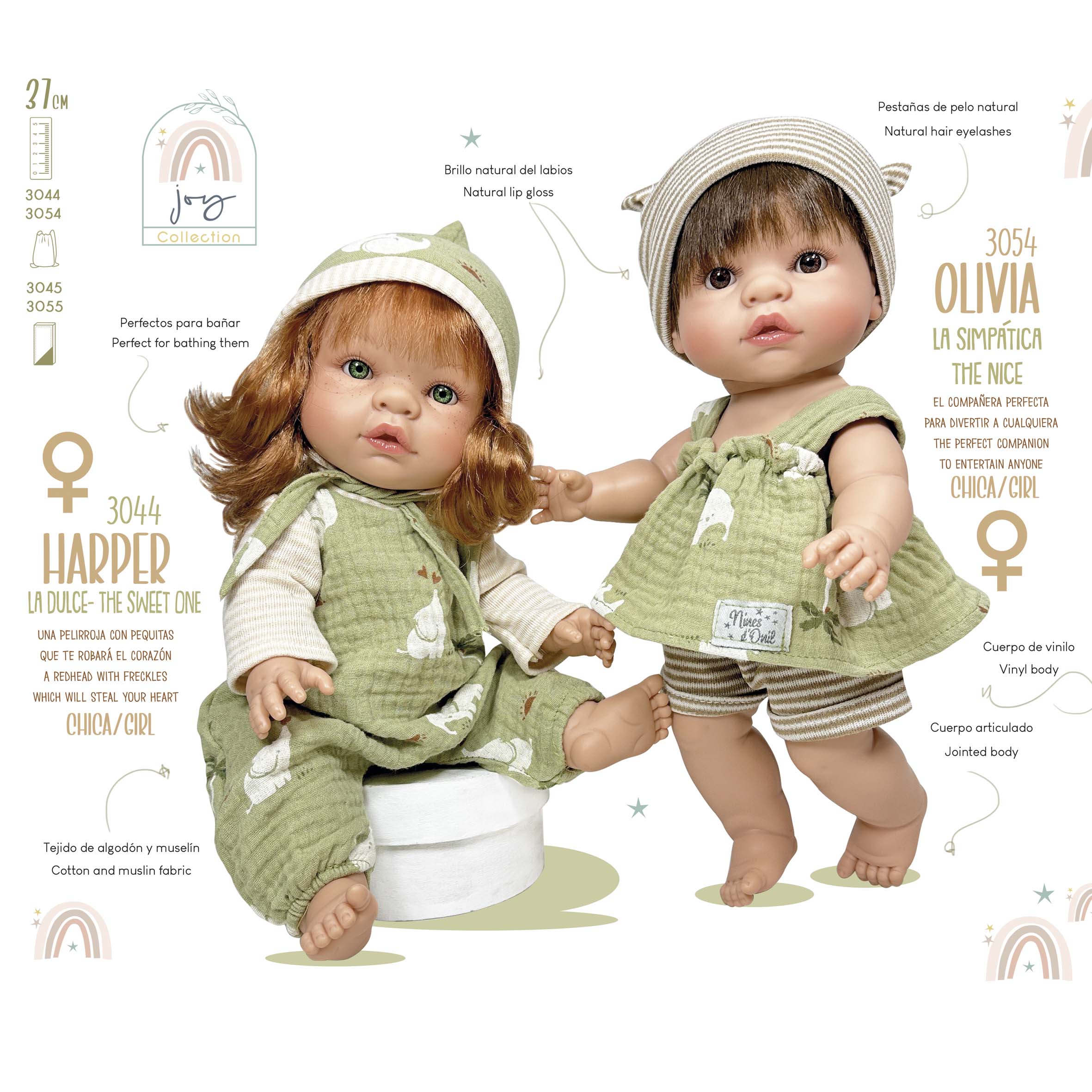 Handmade Collectible Joy Collection Olivia Baby Doll by Nines D&