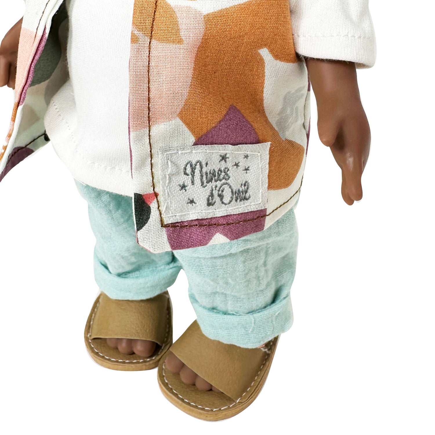 Handcrafted Collectible Mia (Mio) Afro Doll by Nines D&