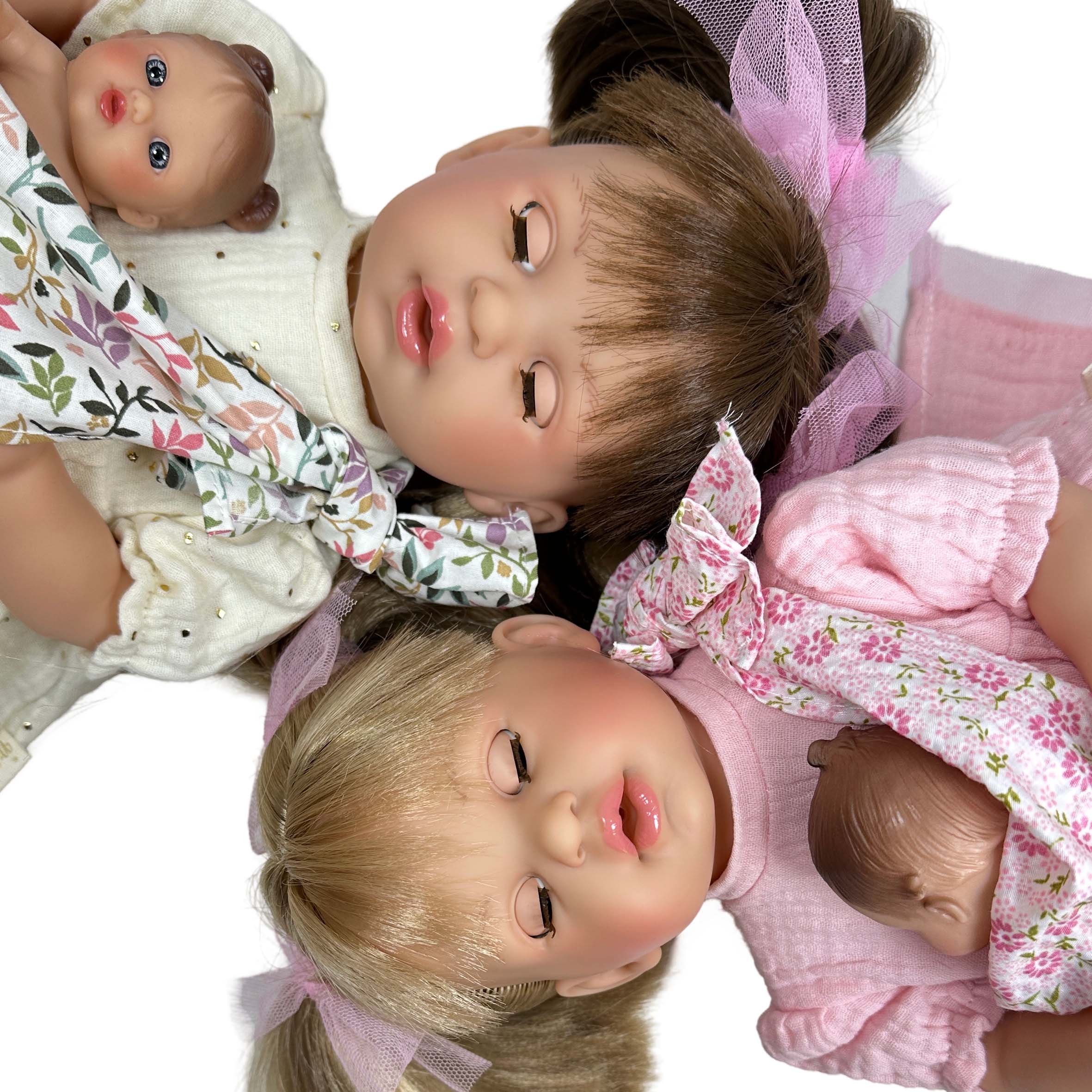 Handcrafted Baby Doll Blonde Alex with Baby by Nines d&