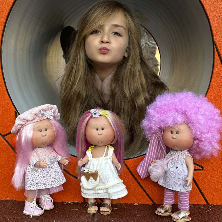 Handcrafted Collectible Little Mia Flower Girl Doll by Nines D&