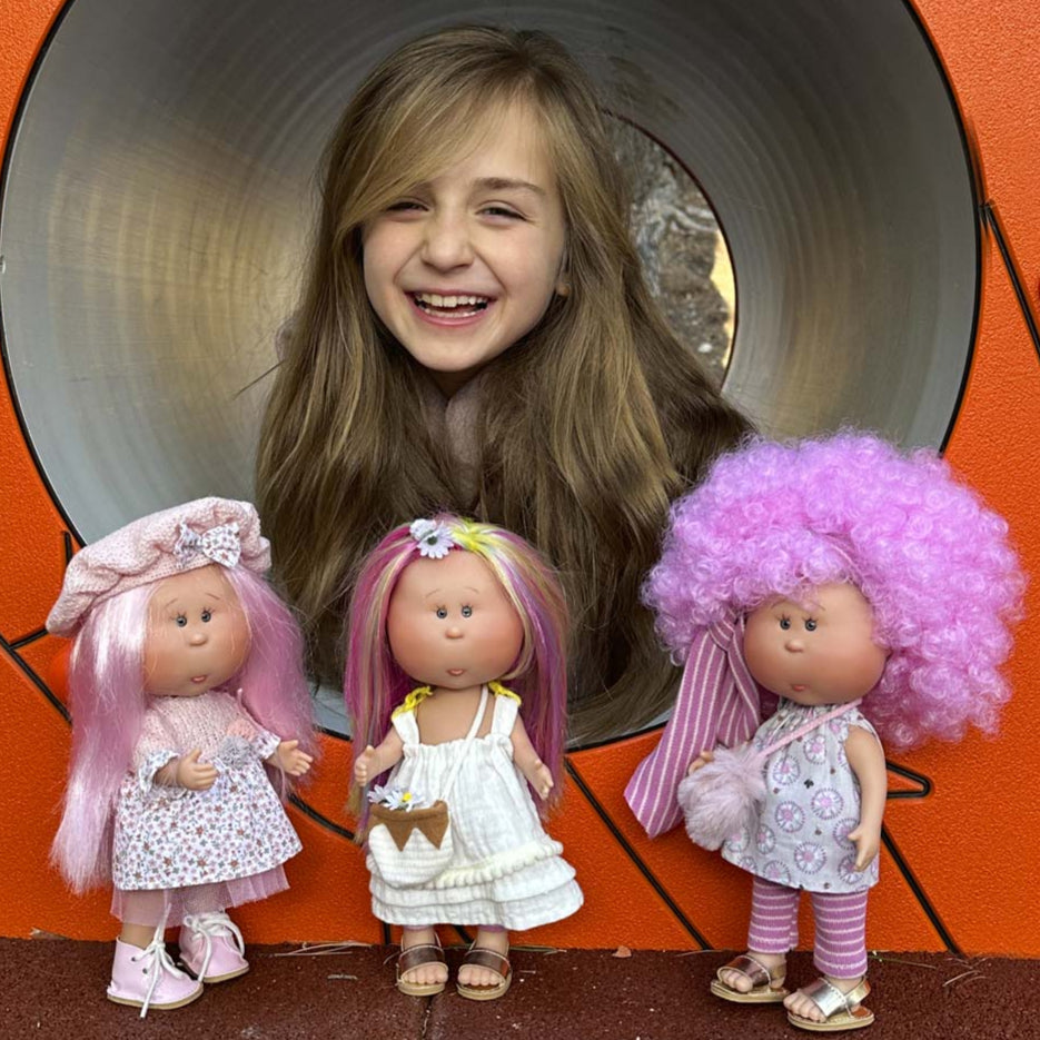 Handcrafted Collectible Little Mia Flower Girl Doll by Nines D&