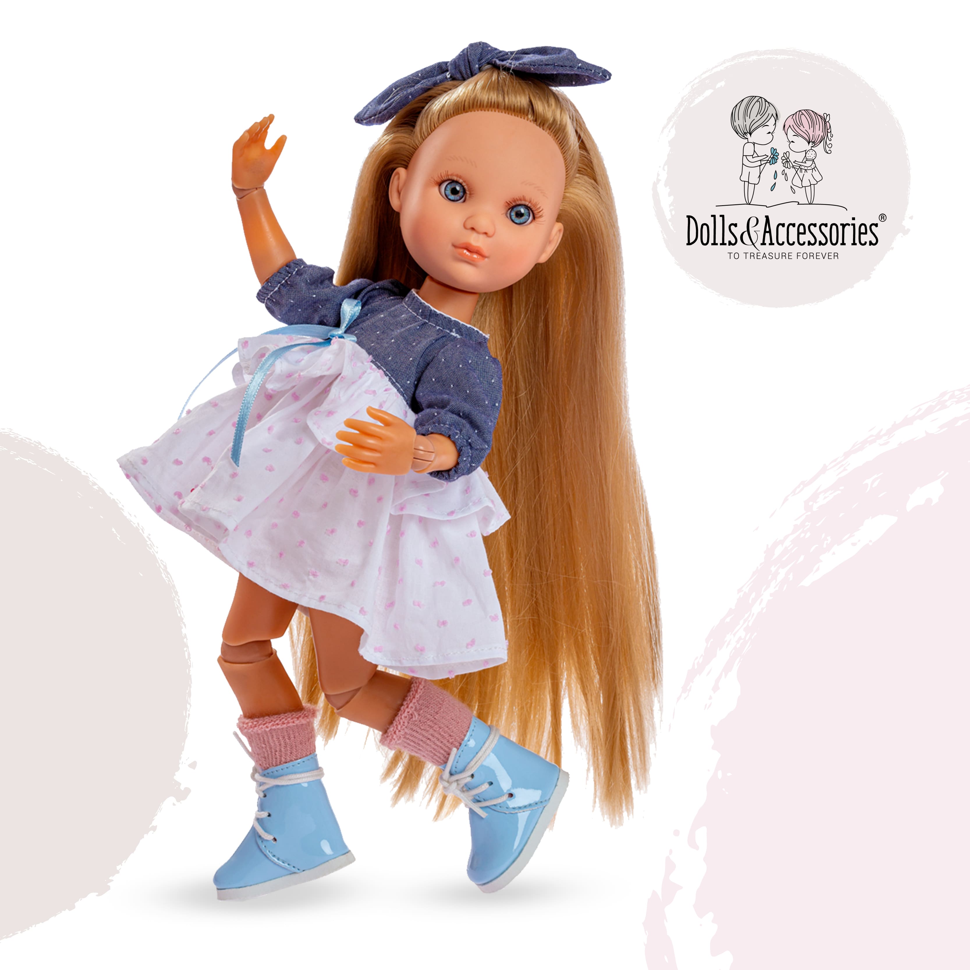 fashion dress doll 12" Silk Fashion Doll Dress-160