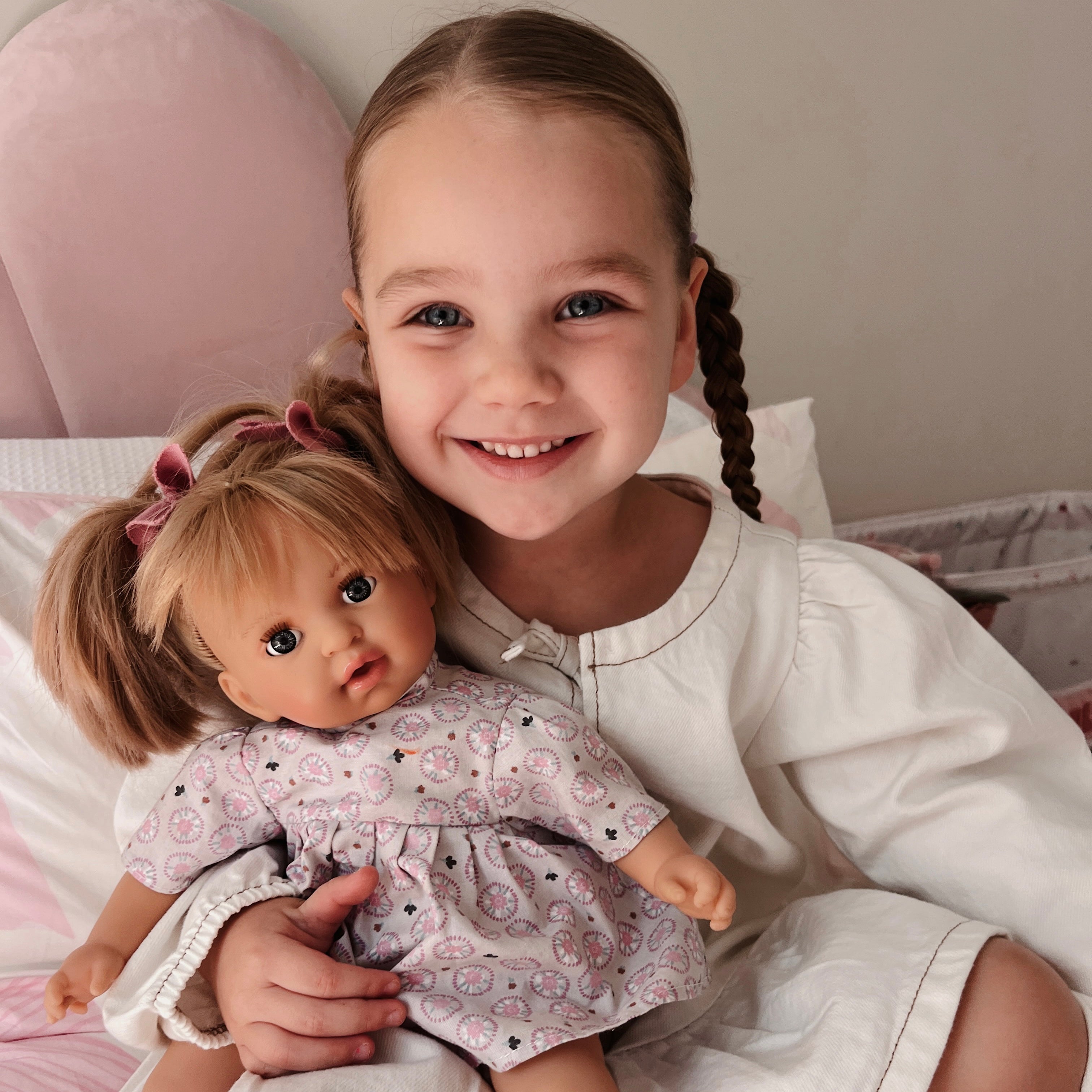 Handcrafted Baby Doll Blonde Alex with Baby by Nines d&