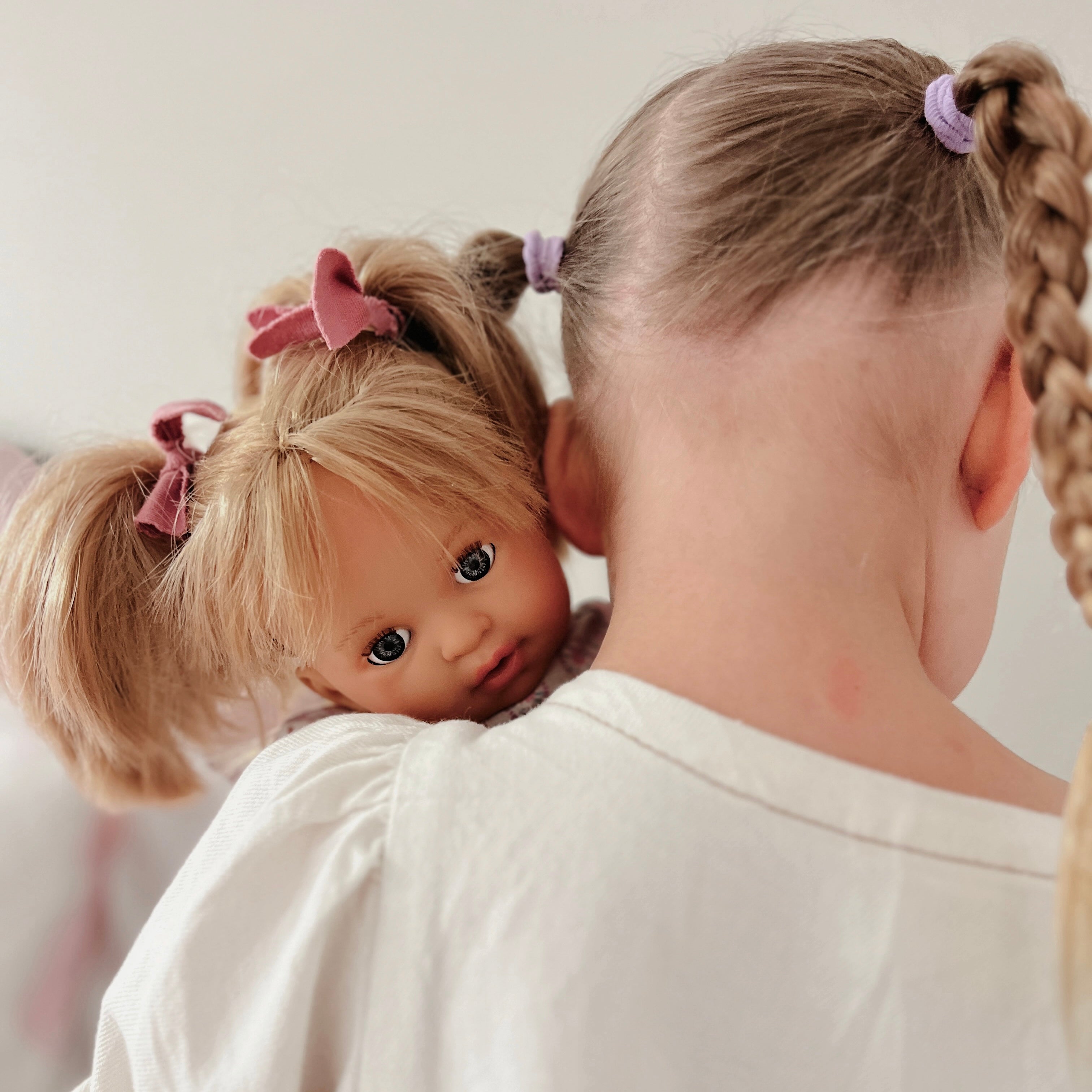 Handcrafted Baby Doll Blonde Alex with Baby by Nines d&