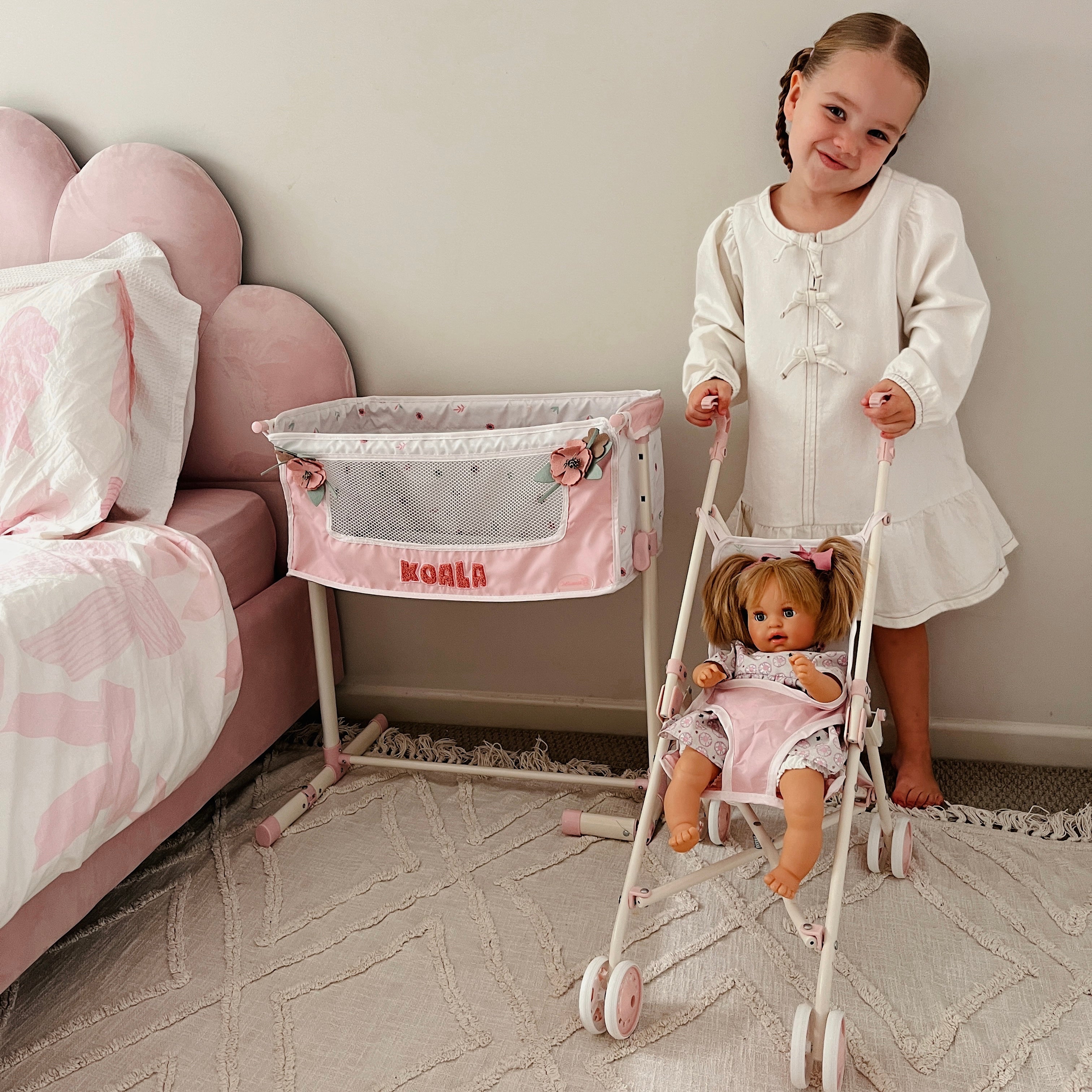 DeCuevas Toys Koala Adjustable Sleep With Me Co-Sleeper Doll Cot