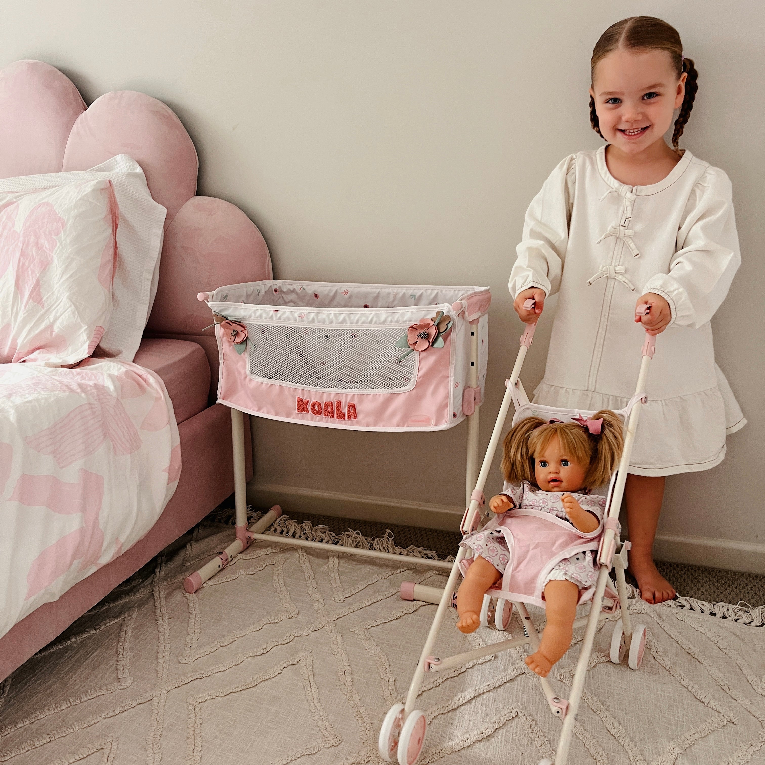 DeCuevas Toys Koala Adjustable Sleep With Me Co-Sleeper Doll Cot