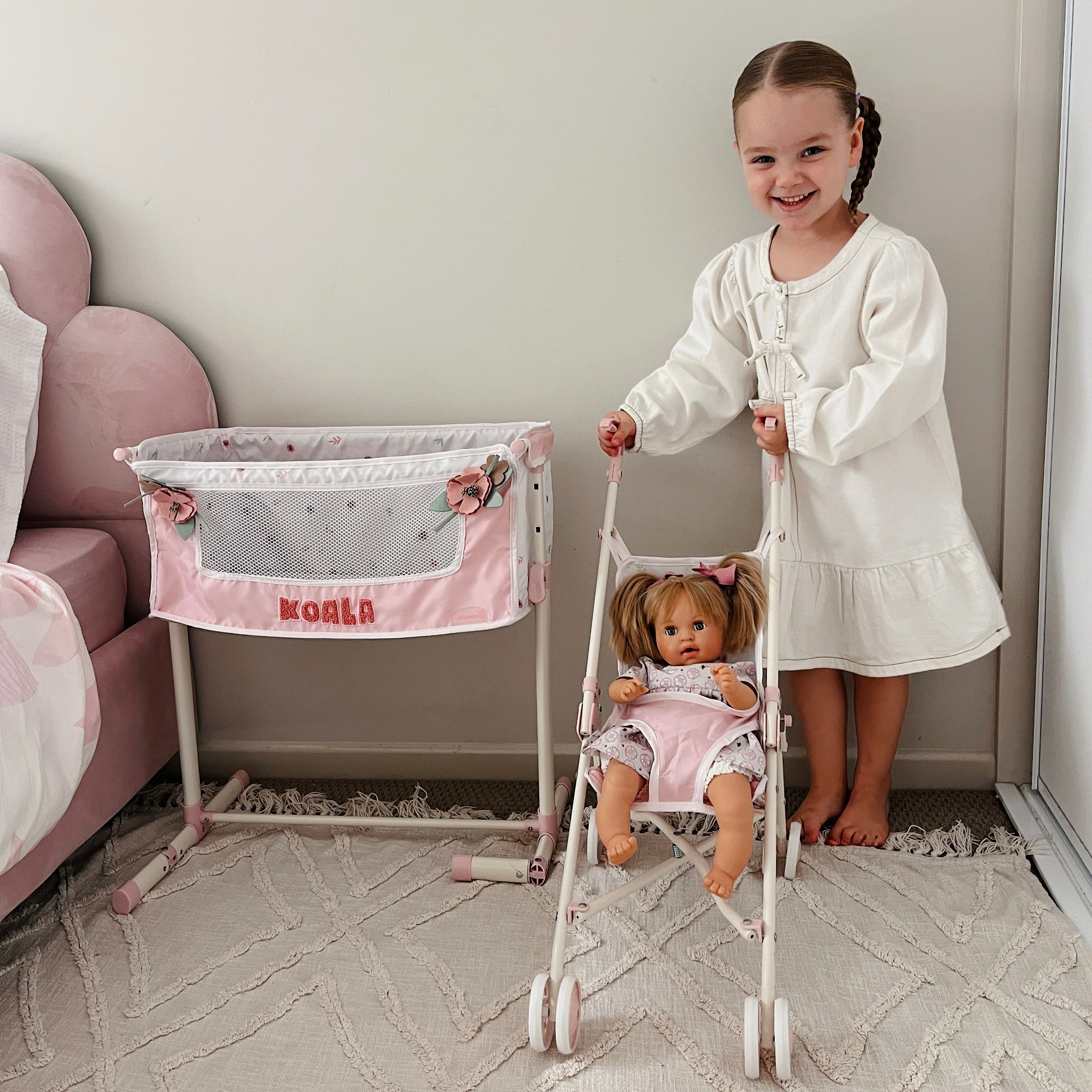 DeCuevas Toys Koala Adjustable Sleep With Me Co-Sleeper Doll Cot