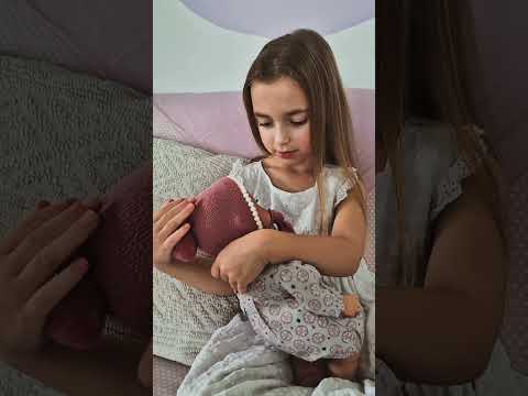Handcrafted Baby Doll Alex Pompon Mauve by Nines d&