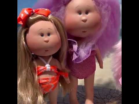 Handcrafted Collectible Little Mia Coral Summer Doll by Nines D&