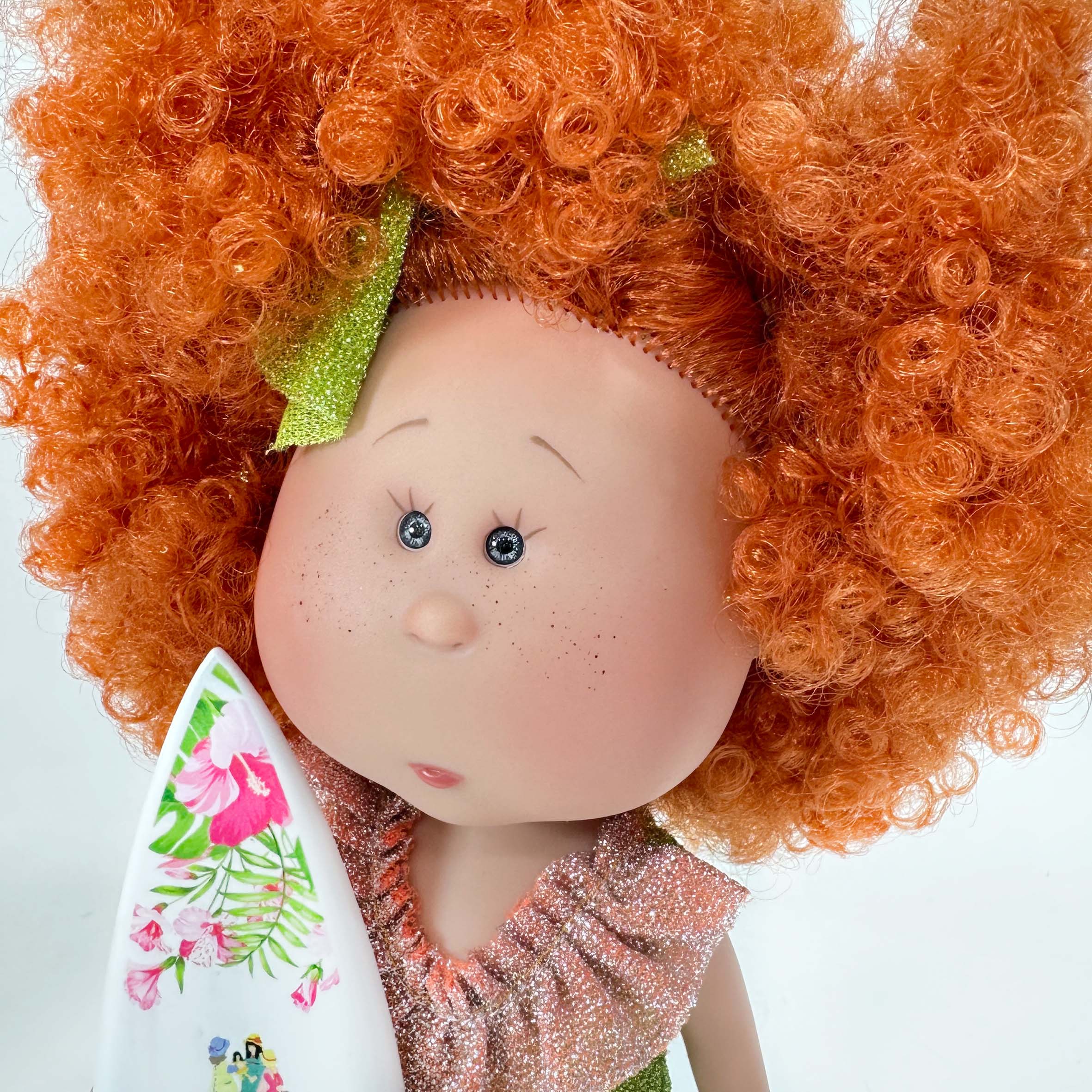 Handcrafted Collectible Mia Coral Summer Doll (2220) by Nines D&