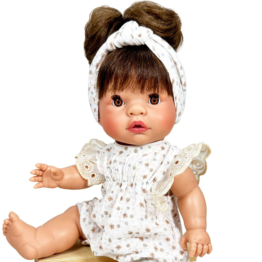 Handmade Collectible Joy Collection Baby Doll Brunette Girl by Nines D&