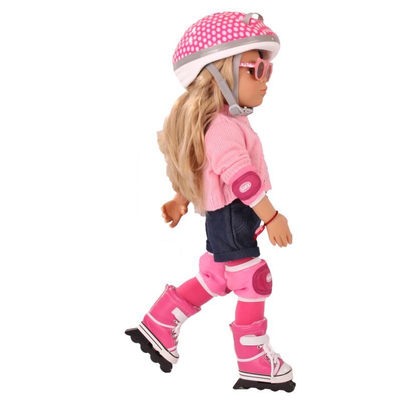 Inline Skates Set size XL for Gotz Standing Doll