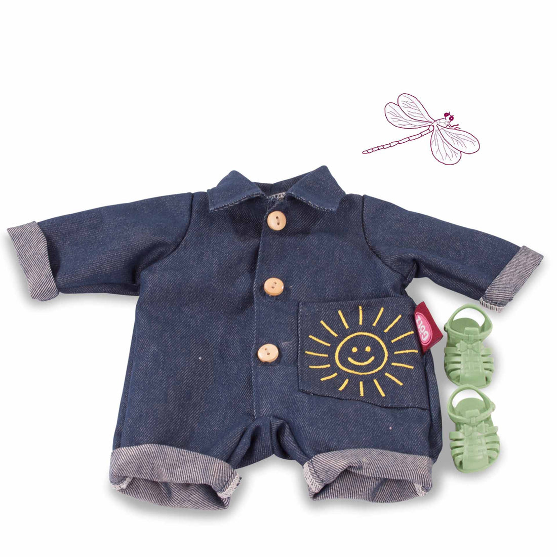 Götz Doll Clothes - Baby Suit Sunny Day Size S