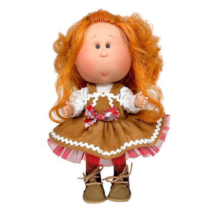 Handcrafted Collectible Mia Christmas Gingerbread Cookie Doll - by Nines D&
