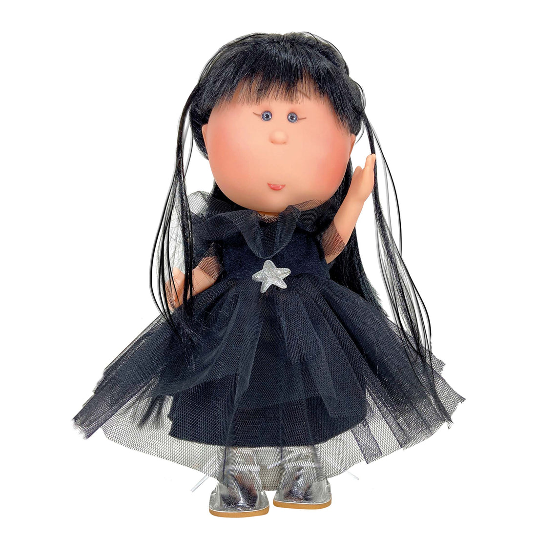 Handcrafted Collectible Mia Black Doll (3439) by Nines D&