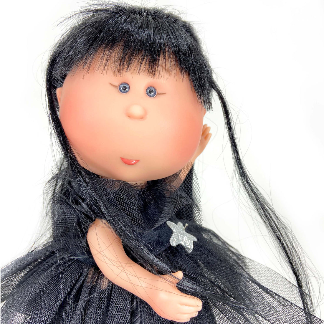 Handcrafted Collectible Mia Black Doll (3439) by Nines D&