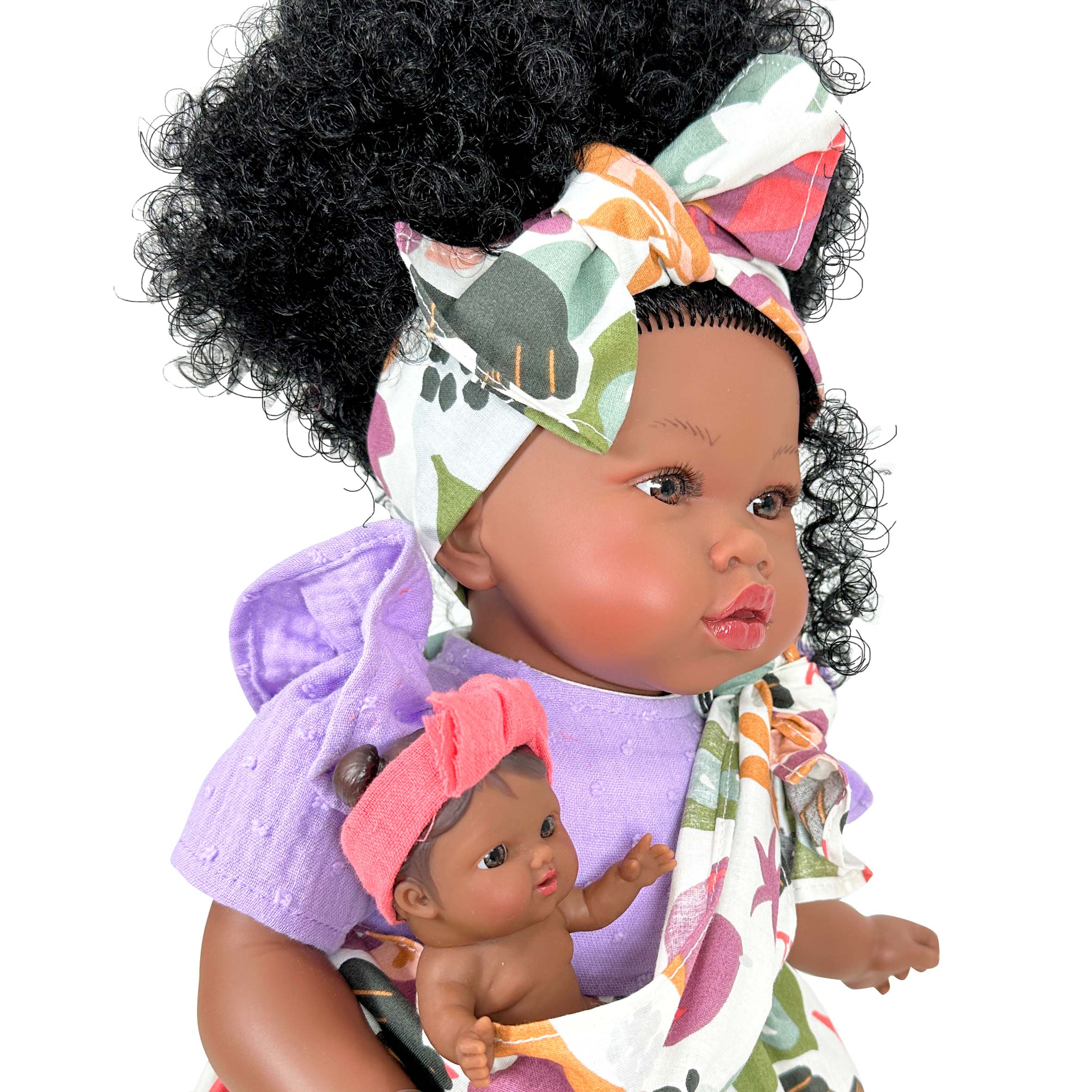 Handcrafted Amir/ María Doll with Baby (4410) by Nines D&