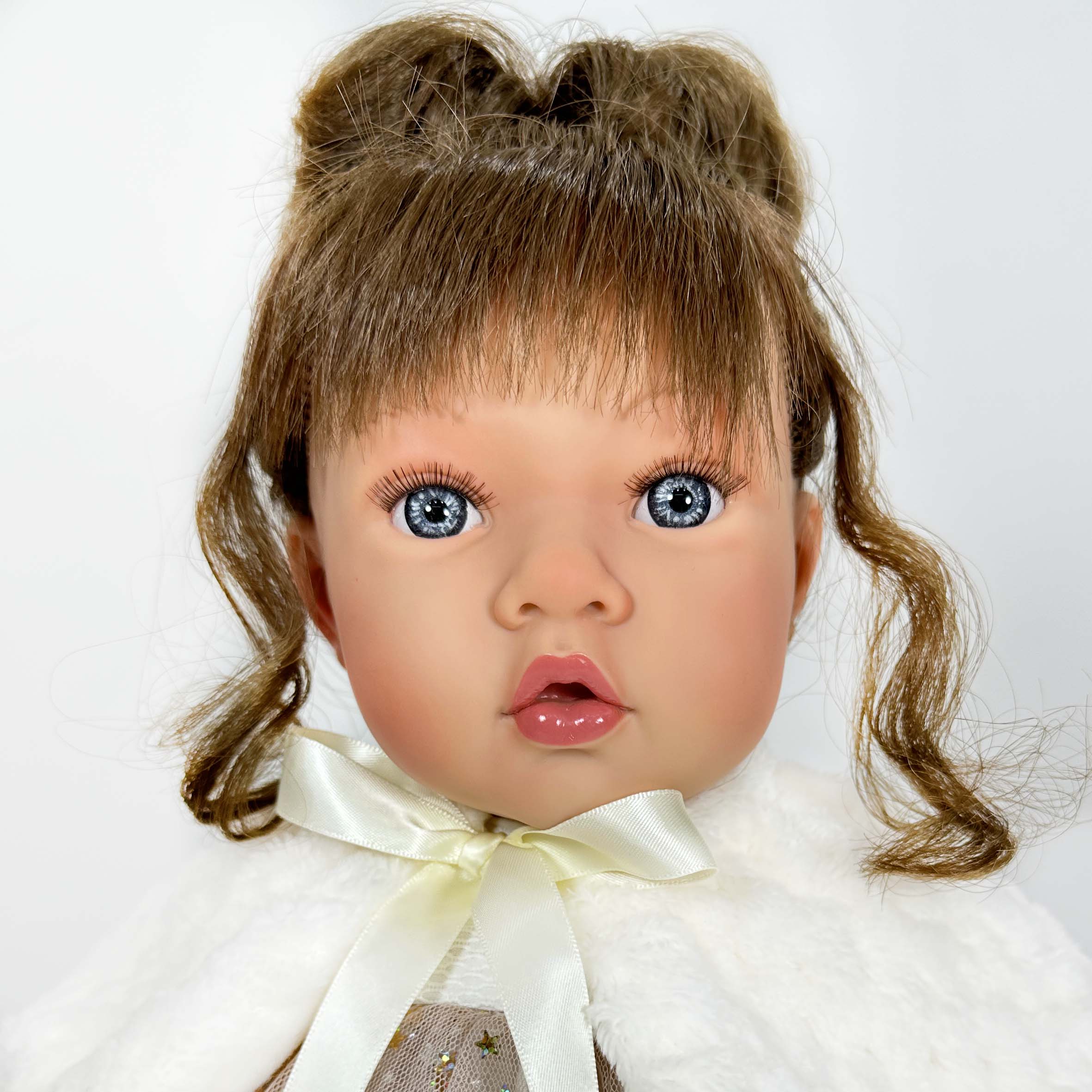 Handcrafted Susette Snow Christmas Doll by Nines D&