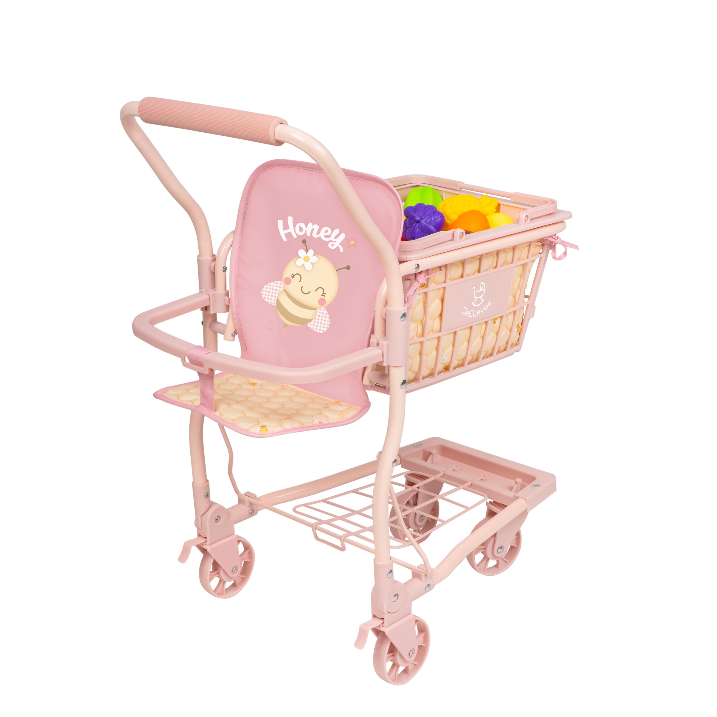DeCuevas Toys Honey Supermarket Trolley with Accessories and Baby Carrier