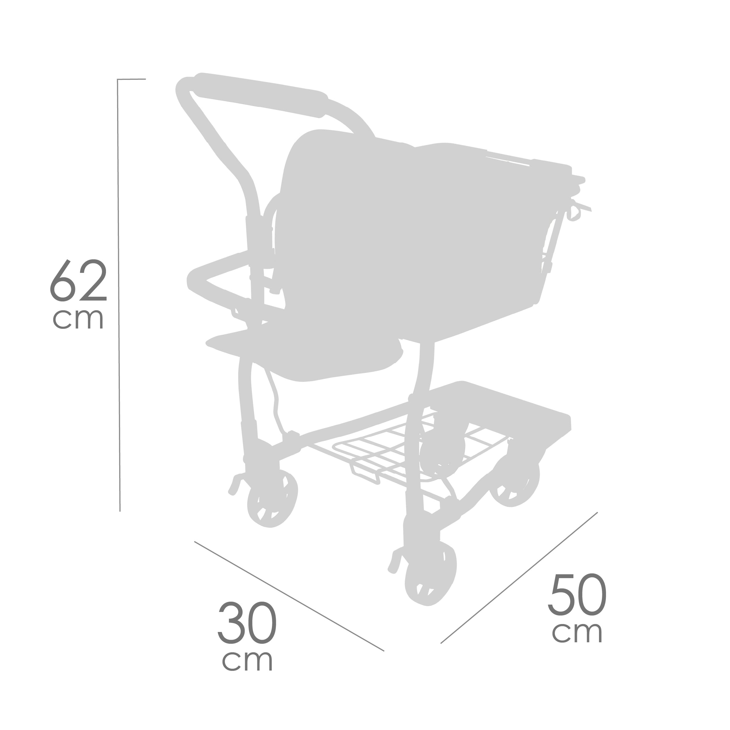 DeCuevas Toys Honey Supermarket Trolley with Accessories and Baby Carrier