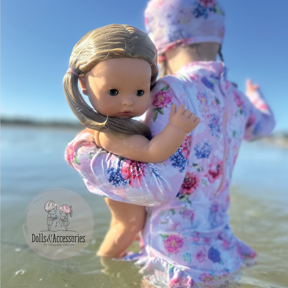 Bath Baby Doll - Maxy Aquini Götz Baby - Cherry Kiss