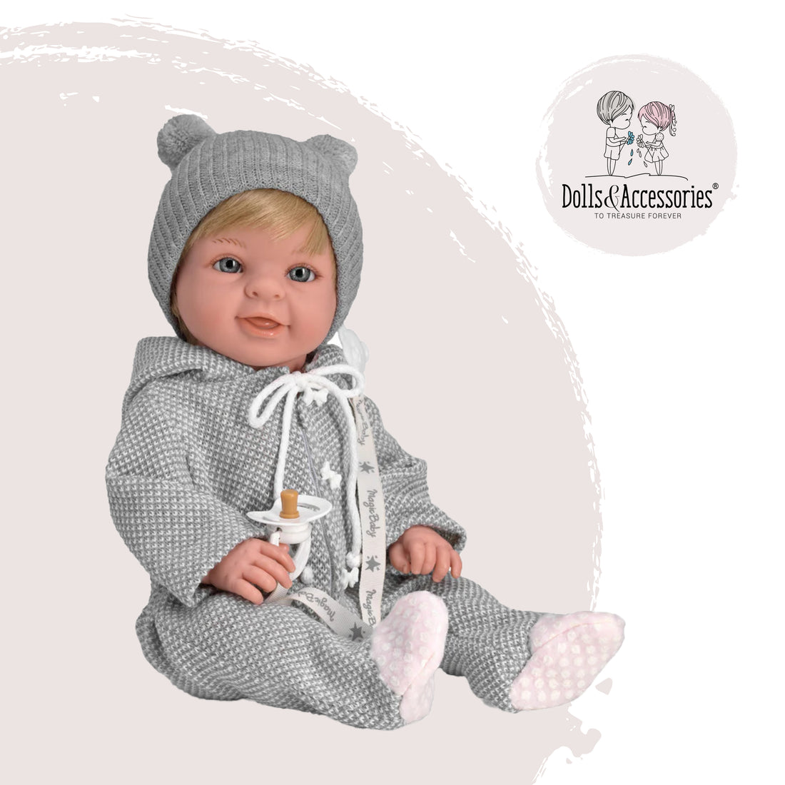 Handcrafted Paula Collection Magic Baby Doll (46514) by LAMAGIK