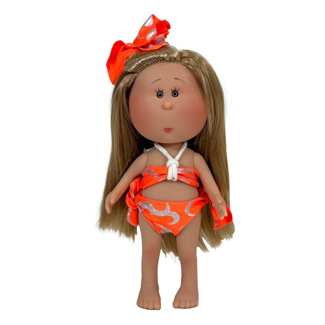 Handcrafted Collectible Little Mia Beach Babe Summer Doll (2253) by Nines D&