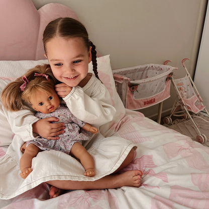 Handcrafted Baby Doll Blonde Alex with Baby by Nines d&