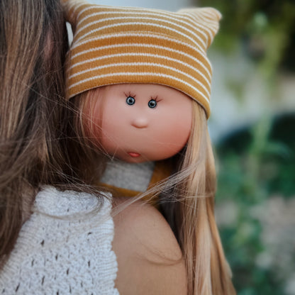 Handcrafted Collectible Little Mia Flower Girl Doll by Nines D&