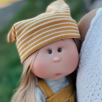 Handcrafted Collectible Little Mia Flower Girl Doll by Nines D&