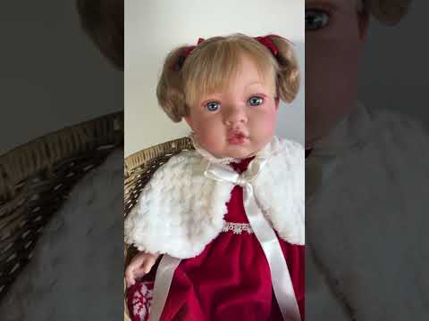 Handcrafted Susette Snow Christmas Doll by Nines D&