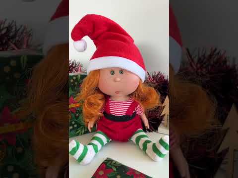 Handcrafted Collectible Little Mia Christmas Elf Doll by Nines D&